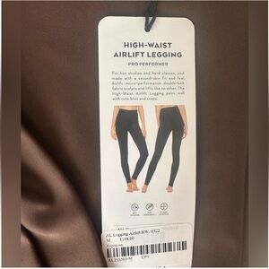 NWT Alo Yoga Espresso Brown High-Waist Airlift Leggings